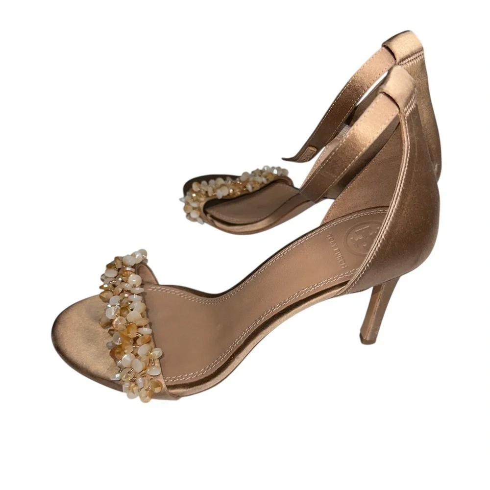 Tory Burch Embellished Heels stilettos size 8 GUC